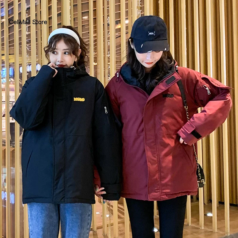 Стиль Корейская зимняя куртка длинная куртка для женщин 2020 свободные однотонные женские парки детские куртки для девочек с капюшоном, с вор... 
Стиль Корейская зимняя куртка длинная куртка для женщин 2020 свободные однотонные женские парки детские куртки для девочек с капюшоном, с вор...