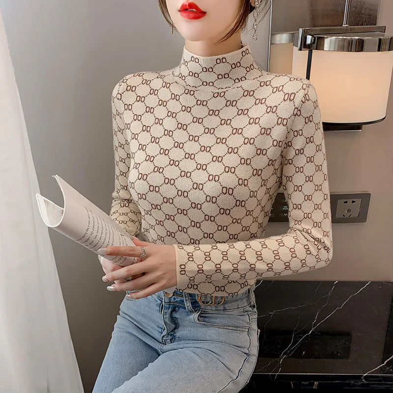 2022 Autumn and Winter New Women's 3 Colors Fashionable Commuting Elegant Half High Neck Pullover Sweater Slim Knit Sweater Top
2022 Autumn and Winter New Women's 3 Colors Fashionable Commuting Elegant Half High Neck Pullover Sweater Slim Knit Sweater Top