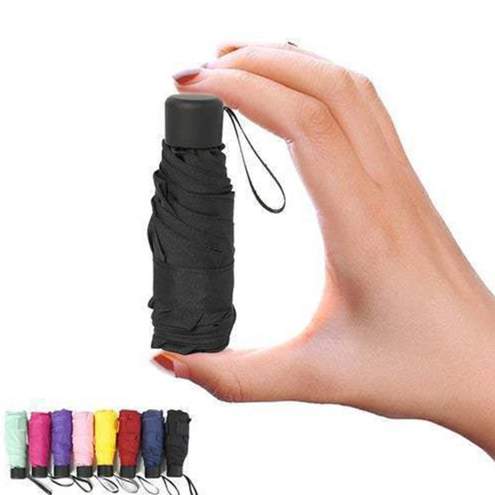 180g Mini Pocket Parasol Light Fashion 5 Folding Umbrella Rain Women Men Gift Girls Anti-UV Waterproof Portable Travel Umbrella
180g Mini Pocket Parasol Light Fashion 5 Folding Umbrella Rain Women Men Gift Girls Anti-UV Waterproof Portable Travel Umbrella