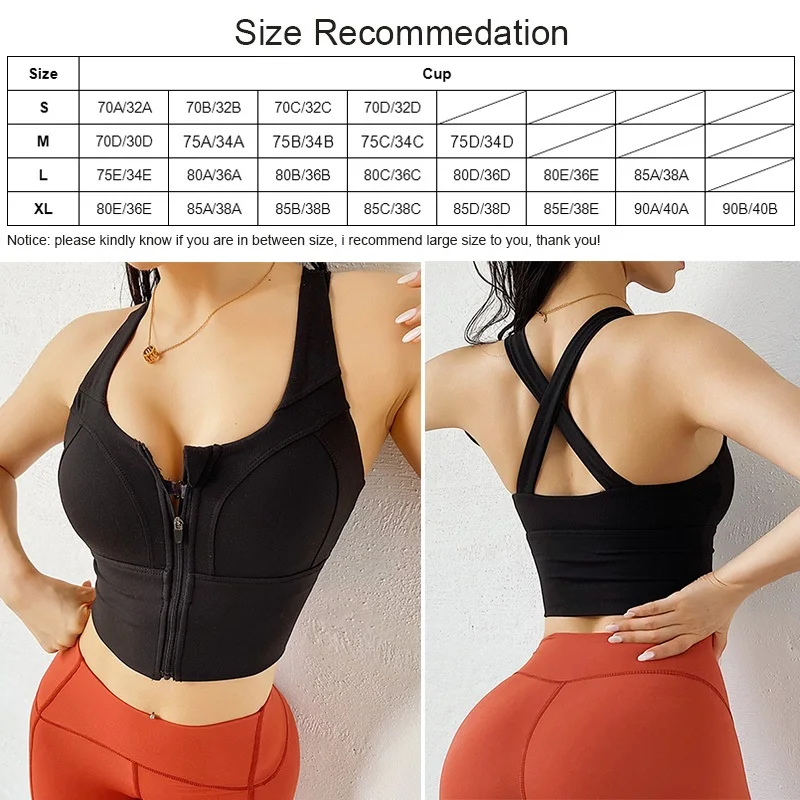 Cloud Hide Sexy Sports Bra Women Zipper Underwear Push Up Yoga Crop Top Bras Solid Athletic Vest Gym Fitness Shirt Sportswear XL
Cloud Hide Sexy Sports Bra Women Zipper Underwear Push Up Yoga Crop Top Bras Solid Athletic Vest Gym Fitness Shirt Sportswear XL