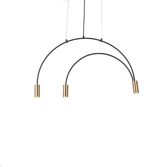 Creative Simple Restaurant Geometric Semicircle LED Pendant Light Iron Atmosphere Dinning Room Coffee Shop LED Lamp LED Bulbs AC
Creative Simple Restaurant Geometric Semicircle LED Pendant Light Iron Atmosphere Dinning Room Coffee Shop LED Lamp LED Bulbs AC