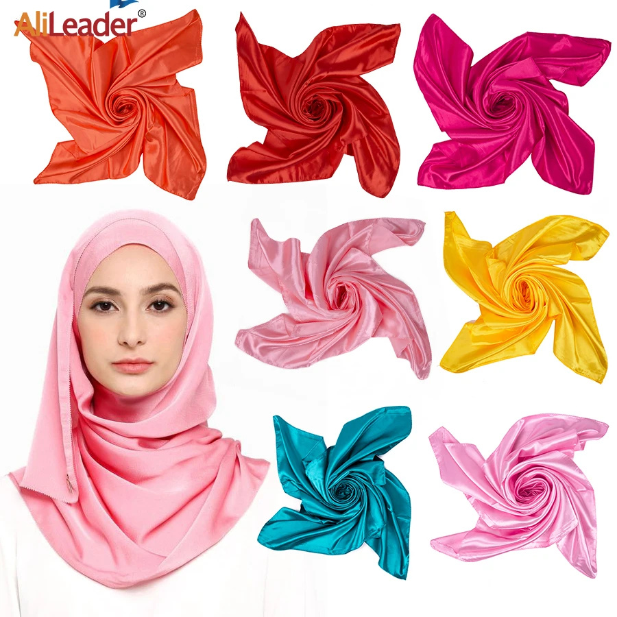 Alileader 19 Colors Satin Scarf Hijab Women Silk Square Scarf 90*90Cm Satin Scarves Solid Fashion Silk Satin Women Hair Scarf
Alileader 19 Colors Satin Scarf Hijab Women Silk Square Scarf 90*90Cm Satin Scarves Solid Fashion Silk Satin Women Hair Scarf