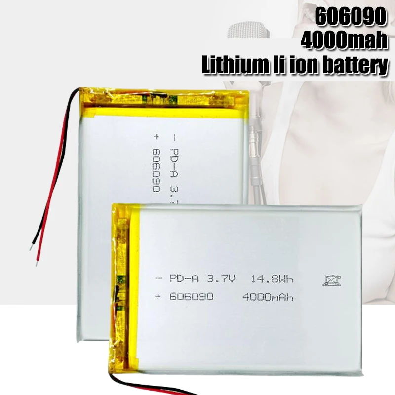 

3.7V 4000mAh 606090 Cells Lithium Li-po Battery Li-ion Polymer Batteries for Tablet E-Book Powerbank PC Laptop