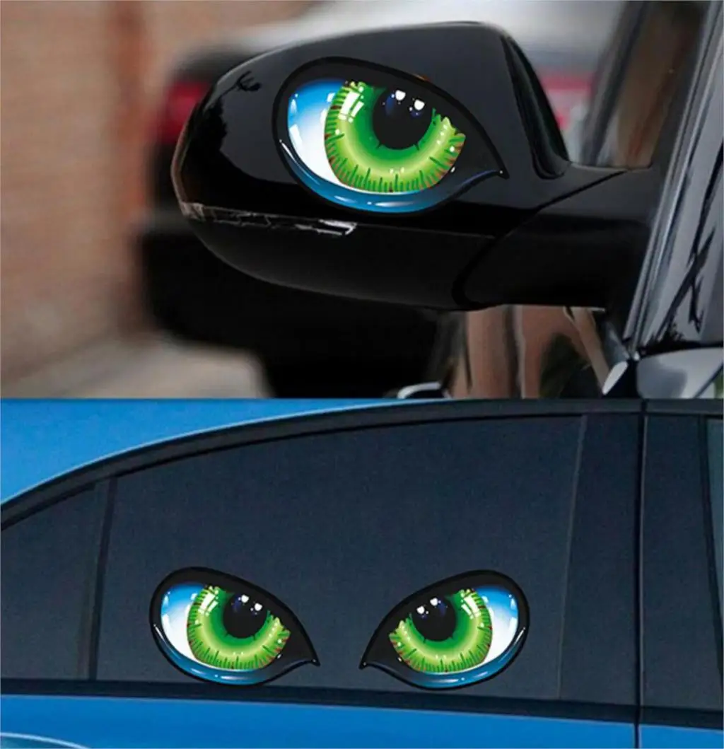 3D Виниловая наклейка "Кошачьи Глаза" для fiat stilo vw touran renault scenic 2 alfa romeo 147 nissan qashqai