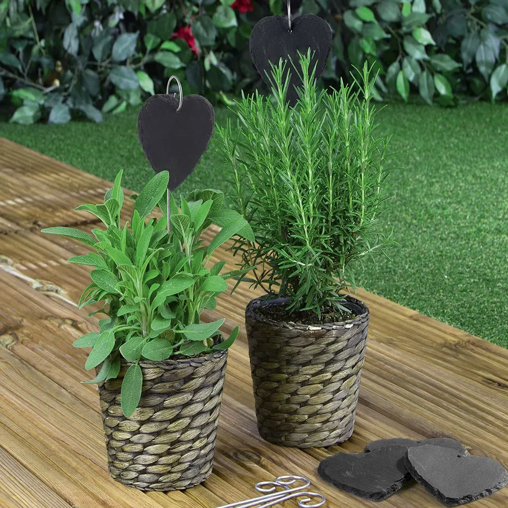 10PCS Slate Plant Label Natural Iron Hanging Greenhouse Sign Gardening Sign Garden Marker For Flower Bed Pots Planters Garden 
10PCS Slate Plant Label Natural Iron Hanging Greenhouse Sign Gardening Sign Garden Marker For Flower Bed Pots Planters Garden