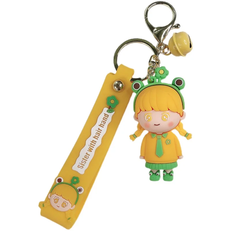 Cartoon key chain cute hair band little girl creative bag pendant lovers car accessories girl heart key ring
Cartoon key chain cute hair band little girl creative bag pendant lovers car accessories girl heart key ring