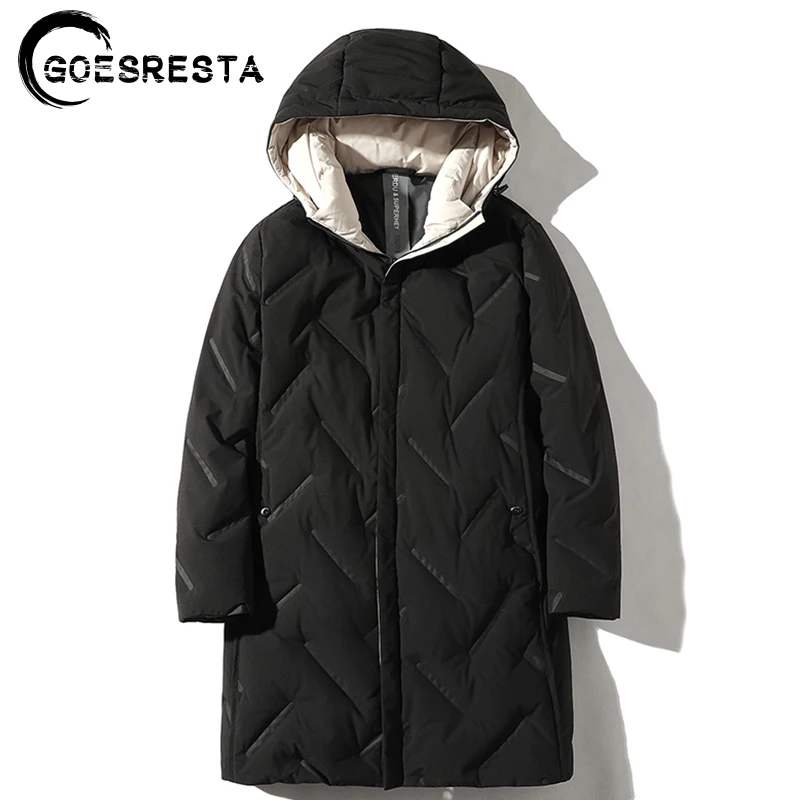 Куртка GOESRESTA Мужская, на 80% пуху белой утки, зимняя, теплая, модная, повседневная, ультрасветильник Кая, Мужская 
Куртка GOESRESTA Мужская, на 80% пуху белой утки, зимняя, теплая, модная, повседневная, ультрасветильник Кая, Мужская