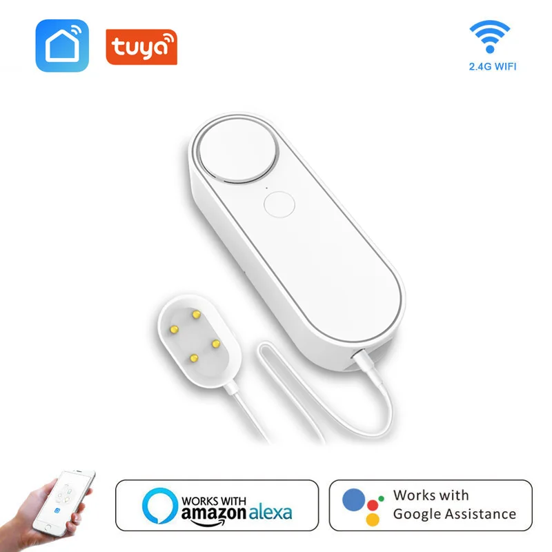New Tuya Wifi Water Detector Leakage Sensor Alarm Leak Detector Sound Tuyasmart Smart Life APP Flood Alert Overflow Security
New Tuya Wifi Water Detector Leakage Sensor Alarm Leak Detector Sound Tuyasmart Smart Life APP Flood Alert Overflow Security