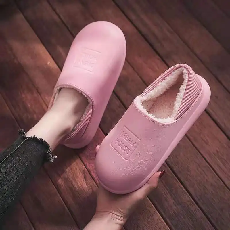 Pink 2021 Arrival Women's Winter Plush Warm Home Slipper Unisex Non-slip Anti-Odor EVA Integrated Shoes Big Size 44 45 Women's
Pink 2021 Arrival Women's Winter Plush Warm Home Slipper Unisex Non-slip Anti-Odor EVA Integrated Shoes Big Size 44 45 Women's