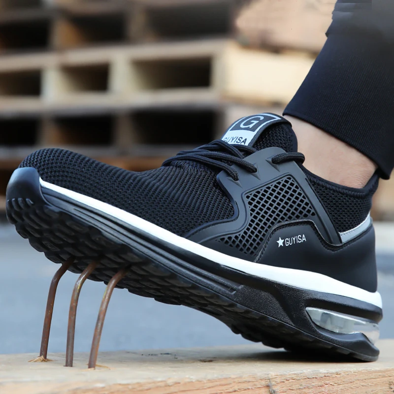 Indestructible Man Safety Shoes Light Non-Slip Work Sneakers Breathable Shoes Men Steel Toe Puncture Proof Air Mesh Safety Boots
Indestructible Man Safety Shoes Light Non-Slip Work Sneakers Breathable Shoes Men Steel Toe Puncture Proof Air Mesh Safety Boots