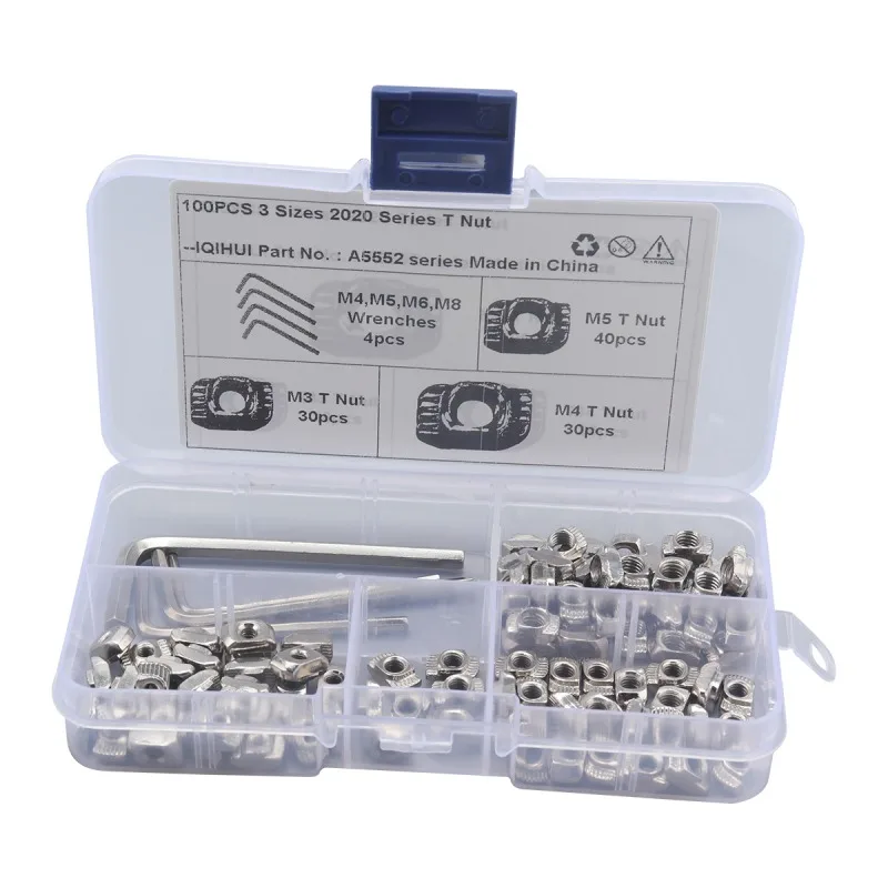 100/120/160//180/240/360 Pcs Car Supplies 3 Specifications European Standard T Nut Slider Nut Aluminum Profile Nut Repair Tool
100/120/160//180/240/360 Pcs Car Supplies 3 Specifications European Standard T Nut Slider Nut Aluminum Profile Nut Repair Tool