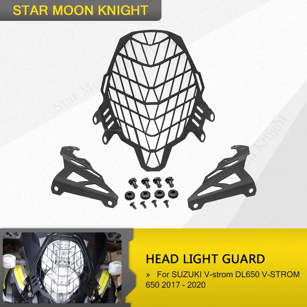 For SUZUKI V-strom DL650 V-STROM 650 2017 2018 2019 2020 Motorcycle Headlight Head Light Guard Protector Cover Protection Grill
For SUZUKI V-strom DL650 V-STROM 650 2017 2018 2019 2020 Motorcycle Headlight Head Light Guard Protector Cover Protection Grill