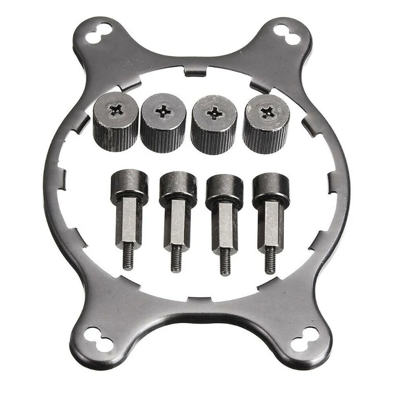 Replacement Metal CPU Fan Bracket Heatsink Accessories Radiator Mount Back Plate Computer For AM4
Replacement Metal CPU Fan Bracket Heatsink Accessories Radiator Mount Back Plate Computer For AM4