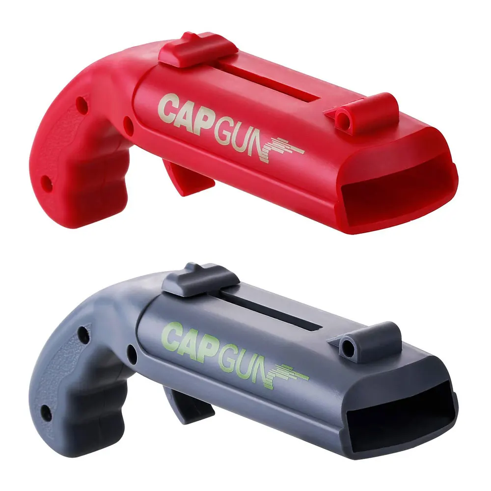 Portable Cap Gun Creative Flying Cap Launcher Bottle Beer Opener Bar Tool Drink Opening Gun Shaped Bottle Lids Shooter Red Gray
Portable Cap Gun Creative Flying Cap Launcher Bottle Beer Opener Bar Tool Drink Opening Gun Shaped Bottle Lids Shooter Red Gray