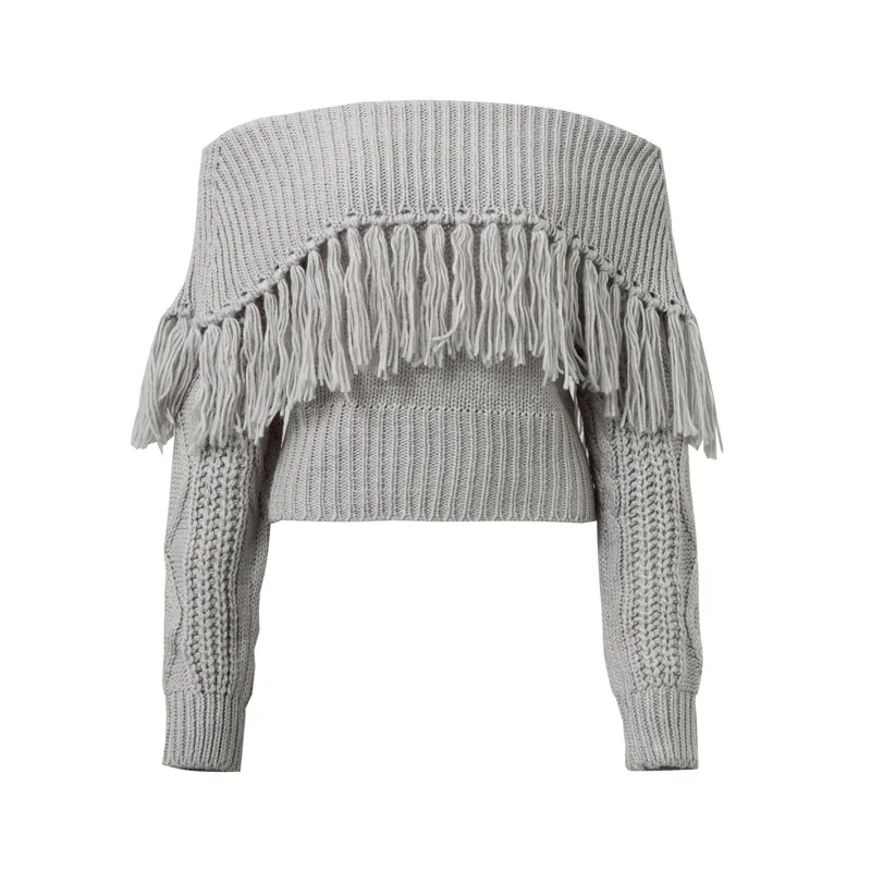 female sweater womens 2020 winter new hot style solid tassel short sweater woman autumn fashion pullover slash neck casual
female sweater womens 2020 winter new hot style solid tassel short sweater woman autumn fashion pullover slash neck casual