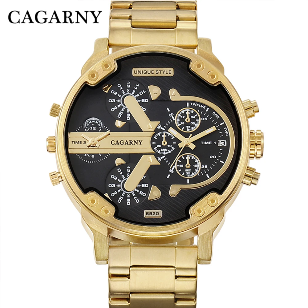 Cagarny Quartz Watch Classic Business Men Watches Fashion Big Dial Mens Wristwatch Auto Date Gold Stainless Band Male Clock XFCS
Cagarny Quartz Watch Classic Business Men Watches Fashion Big Dial Mens Wristwatch Auto Date Gold Stainless Band Male Clock XFCS