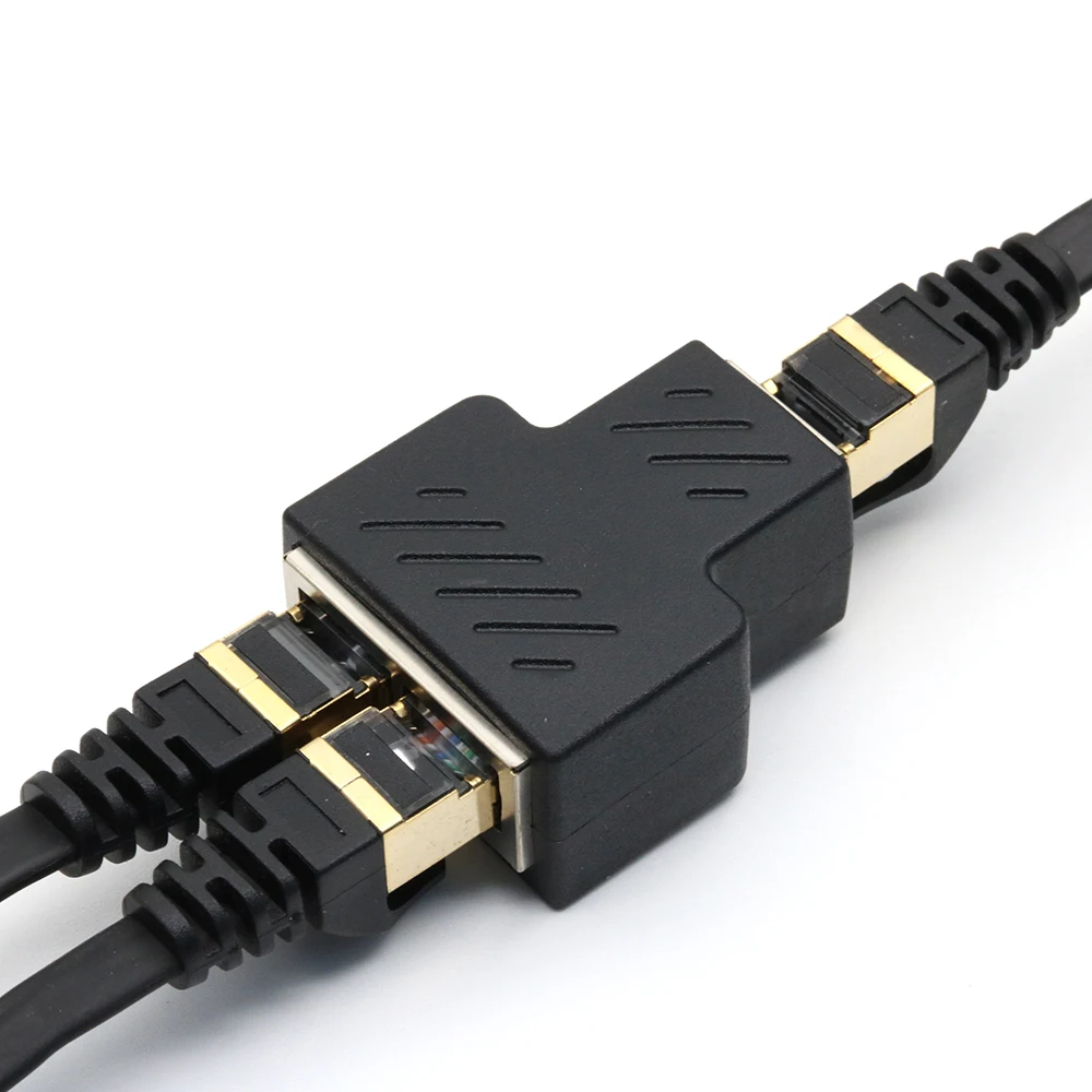 Разветвитель xintylink с 1 на 2 каналами rj45 гнездовой разъем lan cat6 cat5e cat5 8p8c