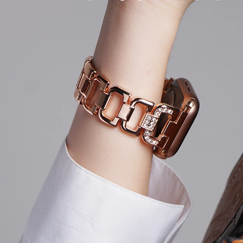 Ремешок металлический для Apple Watch Band Series 7 6 SE 44 мм 40 мм 45 мм 41 мм Bling D Style iWatch 5 4 Apple Watch 3 42 мм 38 мм
Ремешок металлический для Apple Watch Band Series 7 6 SE 44 мм 40 мм 45 мм 41 мм Bling D Style iWatch 5 4 Apple Watch 3 42 мм 38 мм