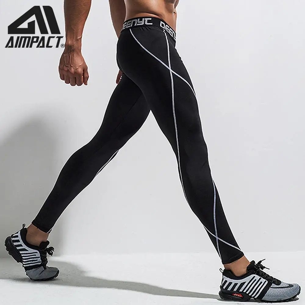 Спортивные Компрессионные штаны мужские спортивные для фитнеса бега