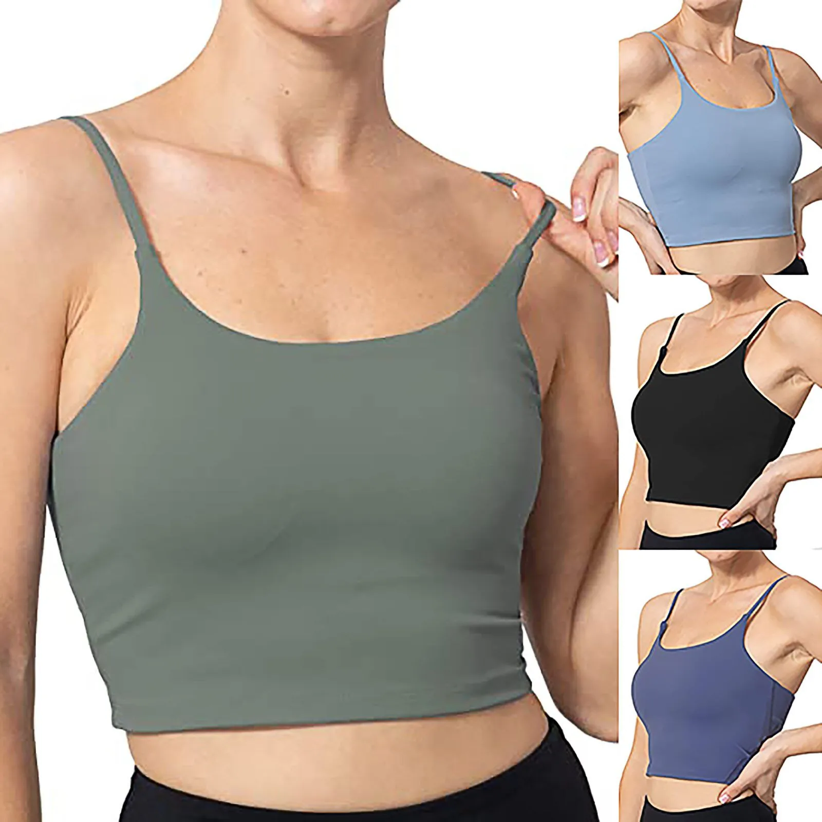 Fashion Crop Top Women Sleeveless Casual Vest Ladies Chest Pad Movement Short Summer Sexy Tank Tops
Fashion Crop Top Women Sleeveless Casual Vest Ladies Chest Pad Movement Short Summer Sexy Tank Tops