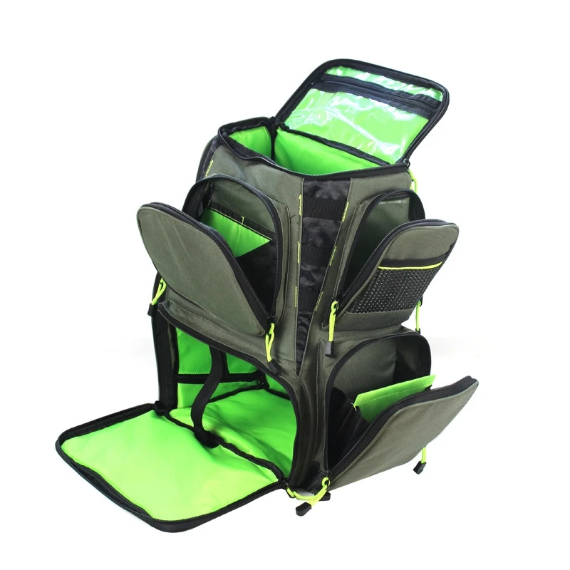 Multifunctional Fishing Tackle Backpack Fishing Bag Large Waterproof Tackle Storage Bag Fishing Lures Reel Backpack 
Multifunctional Fishing Tackle Backpack Fishing Bag Large Waterproof Tackle Storage Bag Fishing Lures Reel Backpack