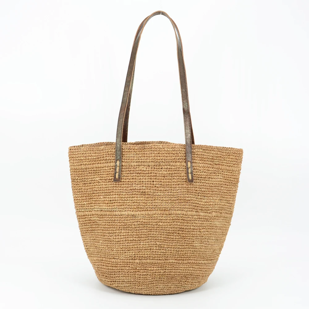 Sunday Morning Handmade Crocheted Natural Raffia Tote Bag Striped Straw Handbag Shoulder Bag for Summer Beach
Sunday Morning Handmade Crocheted Natural Raffia Tote Bag Striped Straw Handbag Shoulder Bag for Summer Beach