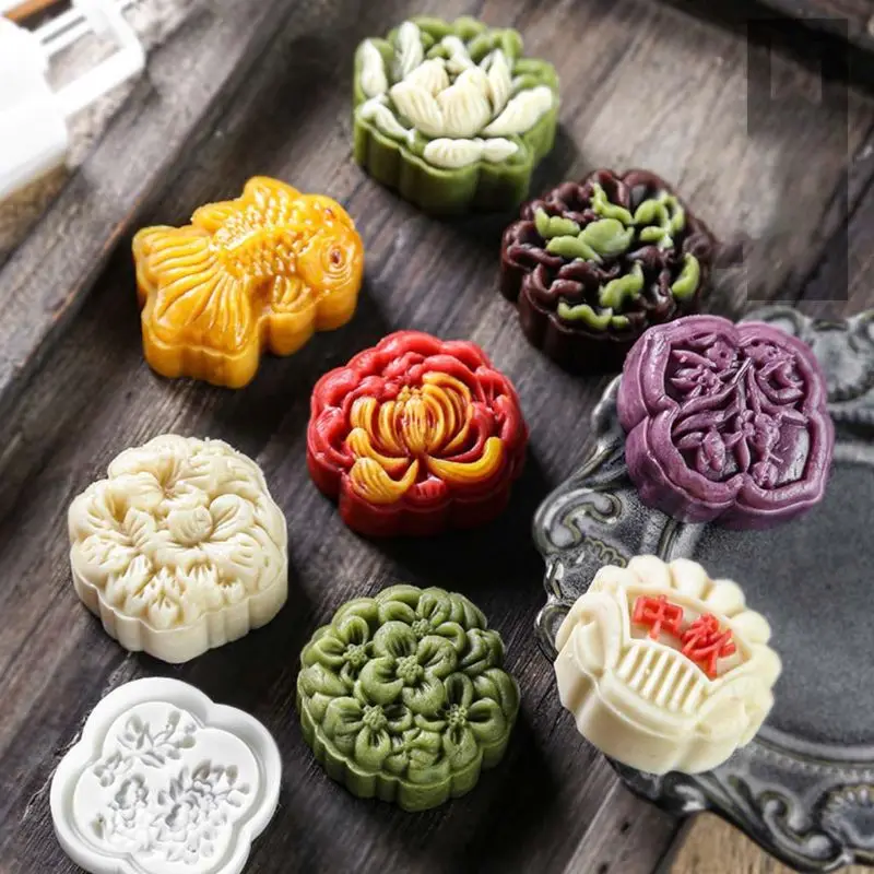 Mid-Autumn Festival 50g Mooncake Mold 3D Rose Flowers Design Cookie Stamp Moon Cake Mold Stamps DIY Decoration Mooncake Molds
Mid-Autumn Festival 50g Mooncake Mold 3D Rose Flowers Design Cookie Stamp Moon Cake Mold Stamps DIY Decoration Mooncake Molds