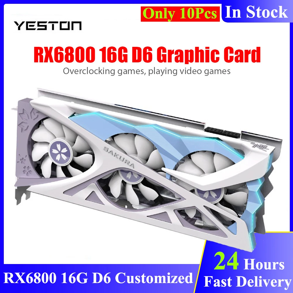 Новая видеокарта Yeston RX6800 16G D6 Sakura 7 нм GPU 1980-2190 МГц 16G/256bit/GDDR6 PCI-Express 4,0 Dual BIOS DP
Новая видеокарта Yeston RX6800 16G D6 Sakura 7 нм GPU 1980-2190 МГц 16G/256bit/GDDR6 PCI-Express 4,0 Dual BIOS DP