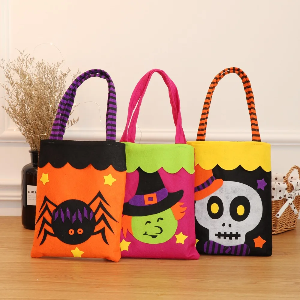 Halloween Trick or Treat Candy Tote Bags for Kids Non-Woven Pumpkin Skull Ghost Favor Gift Bags Happy Halloween Party Decoration
Halloween Trick or Treat Candy Tote Bags for Kids Non-Woven Pumpkin Skull Ghost Favor Gift Bags Happy Halloween Party Decoration
