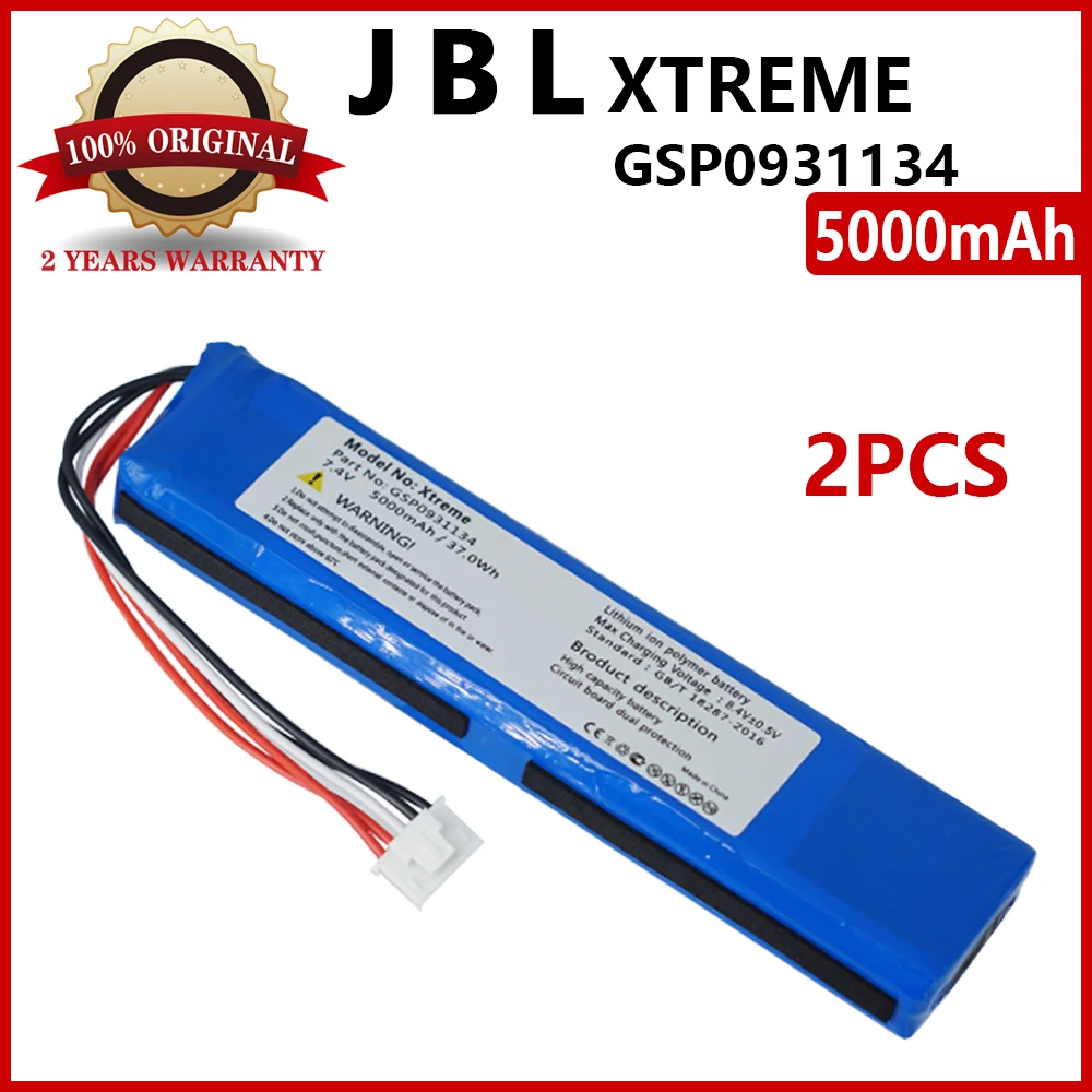 Аккумулятор GSP0931134 5000 мА ч, 2 шт., для JBL XTREME Xtreme GSP0931134, высокое качество, с номером отслеживания
Аккумулятор GSP0931134 5000 мА ч, 2 шт., для JBL XTREME Xtreme GSP0931134, высокое качество, с номером отслеживания