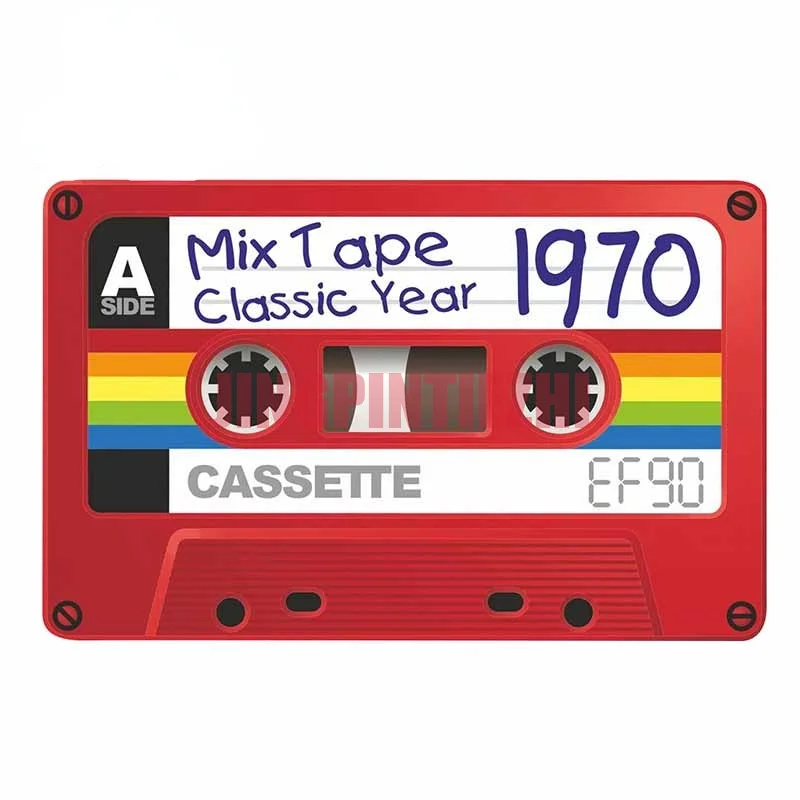 Retro E90 Cassette Tape Mix Tape 1970 Classic Hits Motif External Vinyl Car Sticker Window Bumper Waterproof Decal
Retro E90 Cassette Tape Mix Tape 1970 Classic Hits Motif External Vinyl Car Sticker Window Bumper Waterproof Decal