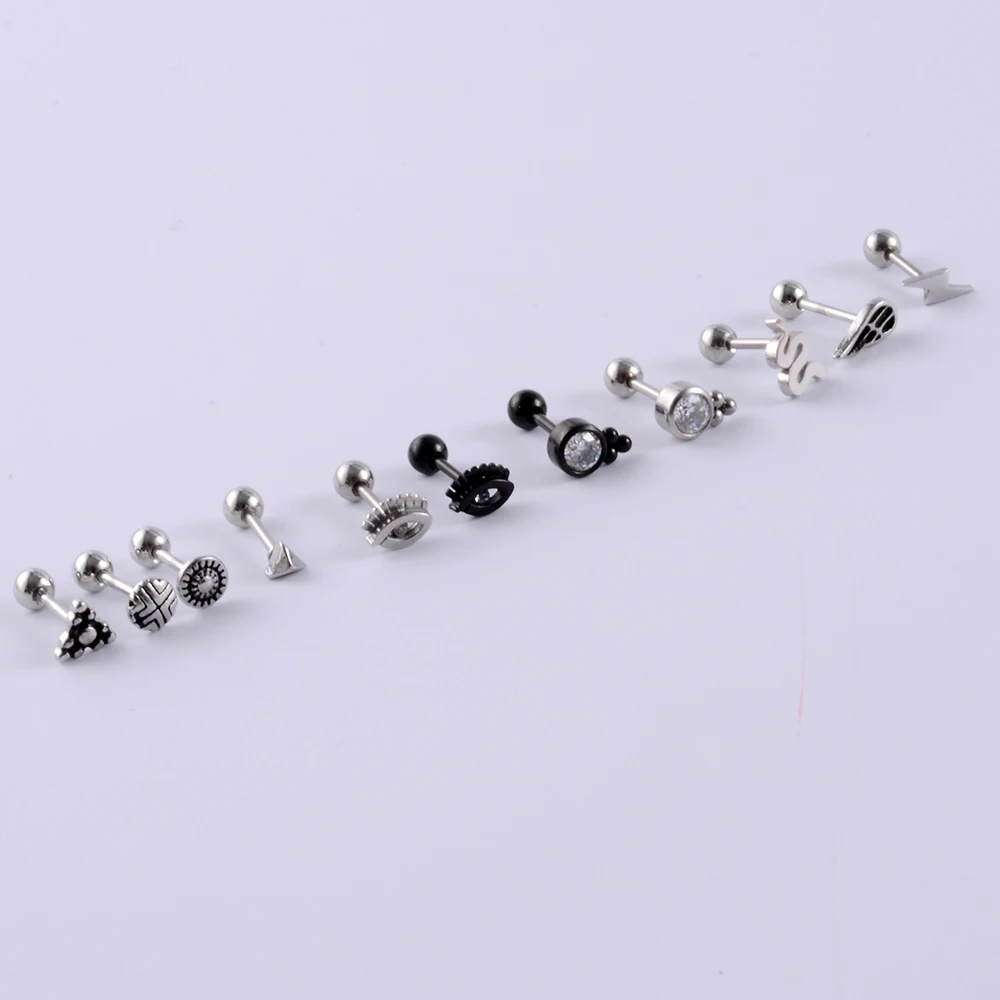 1PC Stainless Steel Ear Tragus Cartilage Piercing Zircon Eye Earring Conch Ear Lobe Stud Helix Cartilage Piercing Body Jewelry
1PC Stainless Steel Ear Tragus Cartilage Piercing Zircon Eye Earring Conch Ear Lobe Stud Helix Cartilage Piercing Body Jewelry