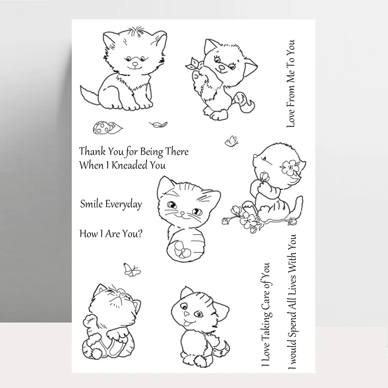 ZhuoAng Cartoon Cat Clear Stamp for DIY Scrapbooking/Photo Album Decorative Card Making Clear Stamps Supplies
ZhuoAng Cartoon Cat Clear Stamp for DIY Scrapbooking/Photo Album Decorative Card Making Clear Stamps Supplies