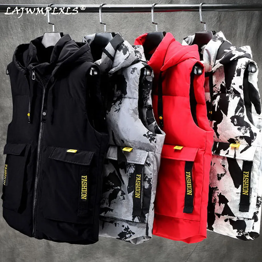 Winter Vests Plus Size 7xl Men's Camouflage Waistcoat Hat Detachable Sleeveless Jackets Warm Parka Unloading Windproof Warm Coat
Winter Vests Plus Size 7xl Men's Camouflage Waistcoat Hat Detachable Sleeveless Jackets Warm Parka Unloading Windproof Warm Coat