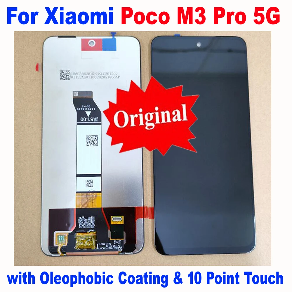 Оригинальный Новый ЖК-дисплей для Xiaomi Poco M3 Pro 5G PocoM3 Pro, сенсорный экран, дигитайзер в сборе, стеклянный датчик Pantalla + рамка
Оригинальный Новый ЖК-дисплей для Xiaomi Poco M3 Pro 5G PocoM3 Pro, сенсорный экран, дигитайзер в сборе, стеклянный датчик Pantalla + рамка