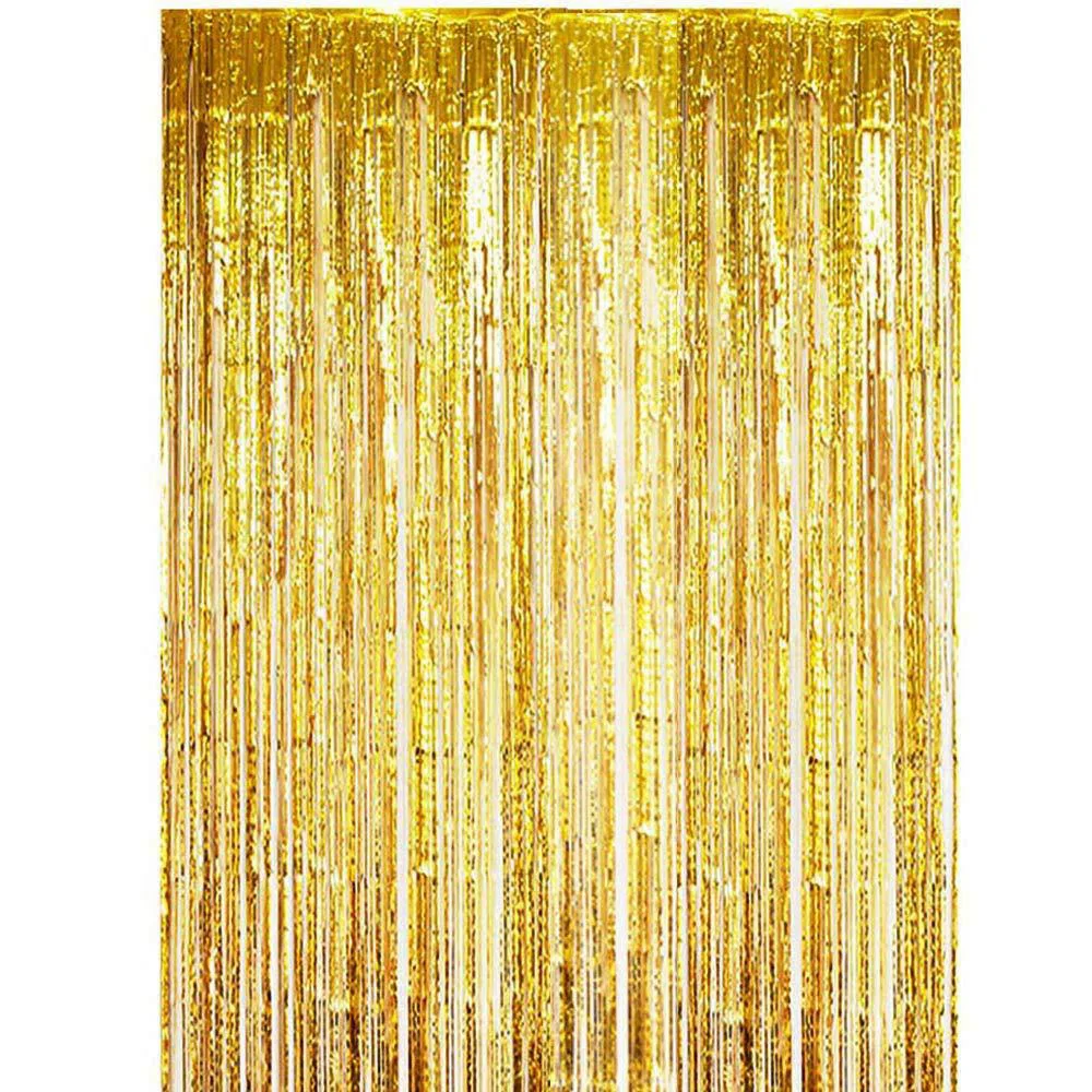 1PC Party Backdrop Background Metallic Tinsel Curtains Foil Curtain Fringe Curtains for Birthday Party Wedding Home Ornaments
1PC Party Backdrop Background Metallic Tinsel Curtains Foil Curtain Fringe Curtains for Birthday Party Wedding Home Ornaments