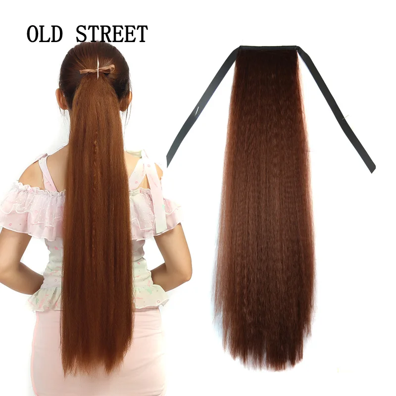Synthetic Yaki Pony Tail Fake Hair Extension Clip In Ponytail Extensions Pure Color Long Wrap Around Heat Resistant Fiber
Synthetic Yaki Pony Tail Fake Hair Extension Clip In Ponytail Extensions Pure Color Long Wrap Around Heat Resistant Fiber