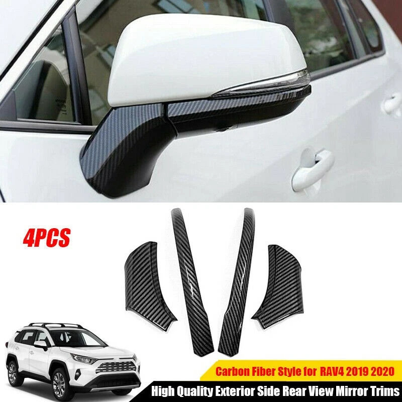 Для Toyota RAV4 2019 2020 отделка из углеродного волокна для бокового зеркала заднего вида
Для Toyota RAV4 2019 2020 отделка из углеродного волокна для бокового зеркала заднего вида