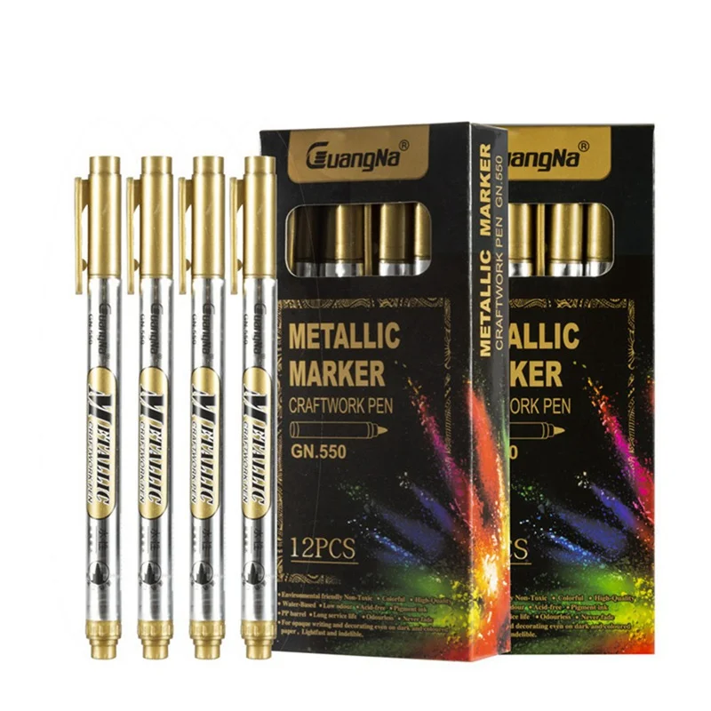 1pcs Gold Silver Metallic Color Pen DIY Paper Tag Photo Album Scrapbooking For Party Birthday Wedding Decoration Signing Pen 
1pcs Gold Silver Metallic Color Pen DIY Paper Tag Photo Album Scrapbooking For Party Birthday Wedding Decoration Signing Pen
