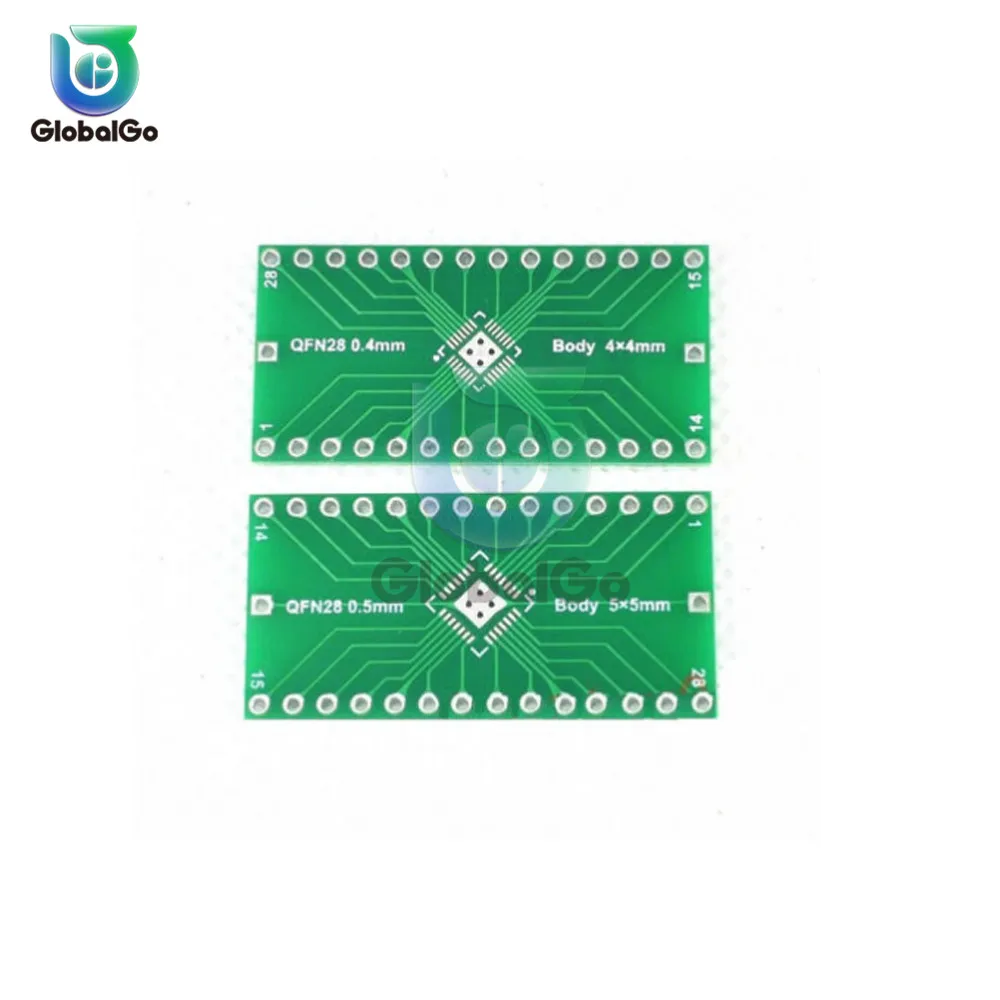 QFN28 0.4mm 0.5mm to 2.54mm DIP Adapter PCB Board Converter IC QFN28 to DIP28 Patch to Straight Plug Adapter Plate
QFN28 0.4mm 0.5mm to 2.54mm DIP Adapter PCB Board Converter IC QFN28 to DIP28 Patch to Straight Plug Adapter Plate