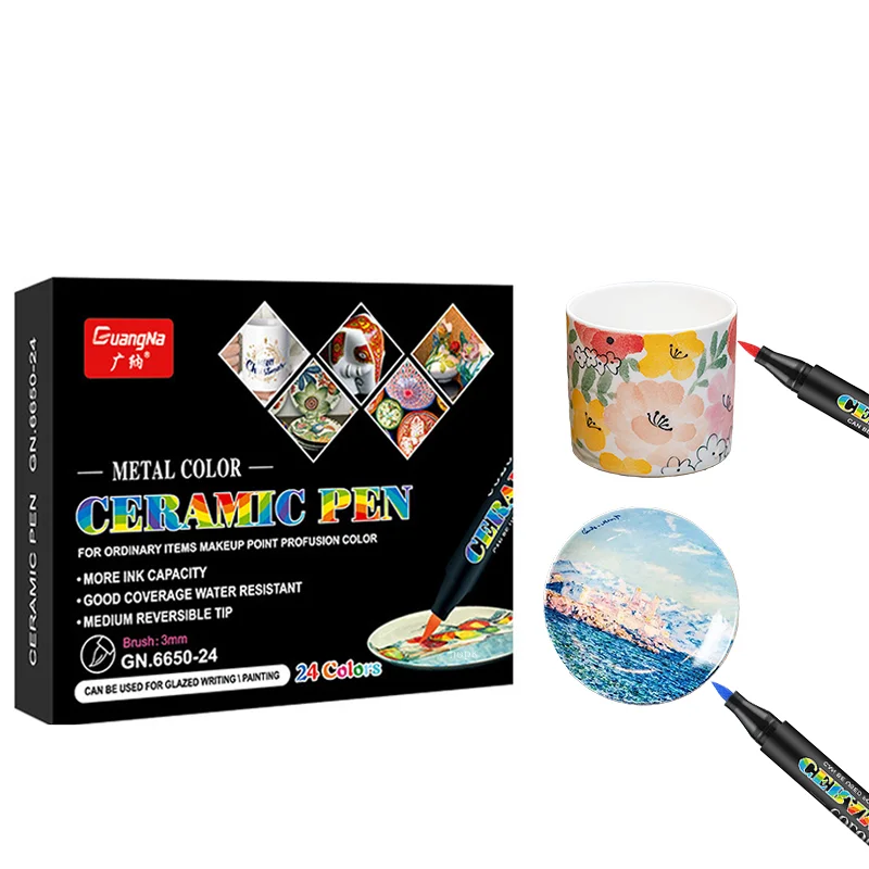 12/24 Colors High Temperature Oven Baked Ceramic Marker Pen Set Acrylic Paint Pens for Rock , Stone,Wood, Extra-fine Brush Tip
12/24 Colors High Temperature Oven Baked Ceramic Marker Pen Set Acrylic Paint Pens for Rock , Stone,Wood, Extra-fine Brush Tip