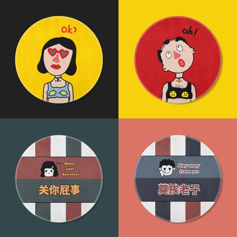 Seam thickened round rubber advertising small cute mouse pad Personalized art INS style Advanced picture quality
Seam thickened round rubber advertising small cute mouse pad Personalized art INS style Advanced picture quality