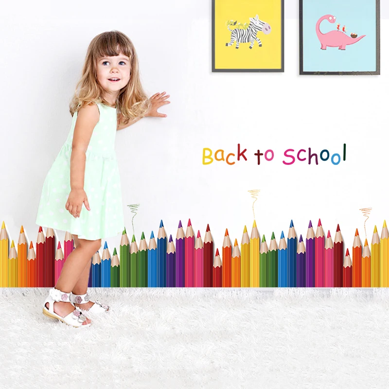 DIY Mural Pencil Back To School Wall Sticker Removable Vinyl Art Wall Decals Kindergarten Play Room Decor
DIY Mural Pencil Back To School Wall Sticker Removable Vinyl Art Wall Decals Kindergarten Play Room Decor