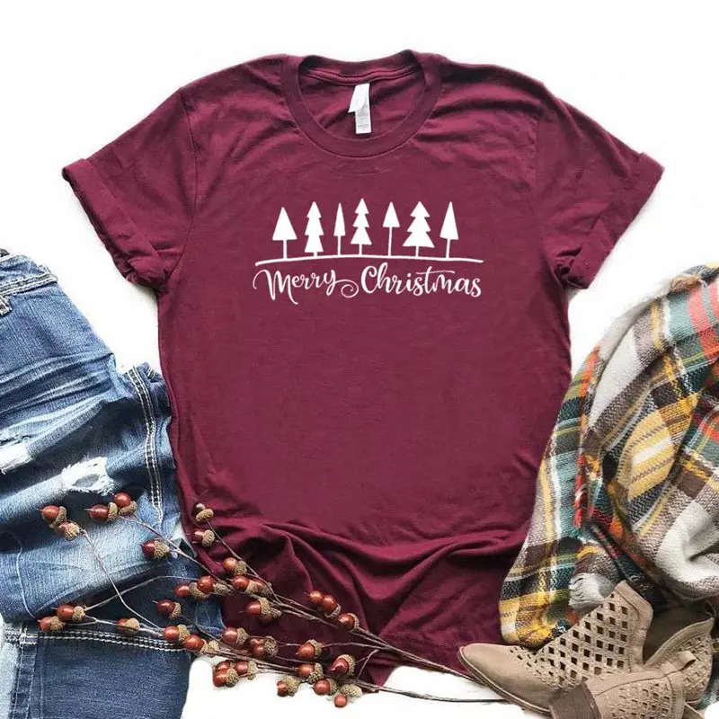 Merry Christmas Pine Tree Funny Letter Aesthetic Female Clothing Fashion Cotton O Neck T-shirt Casual Shirt Short Sleeve Top Tee
Merry Christmas Pine Tree Funny Letter Aesthetic Female Clothing Fashion Cotton O Neck T-shirt Casual Shirt Short Sleeve Top Tee