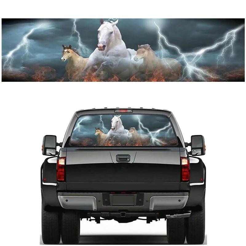 Horse Galloping for Truck Jeep Suv Pickup 3D Rear Windshield Decal Sticker Decor Rear Window Glass Poster 57.9X18.1 Inch
Horse Galloping for Truck Jeep Suv Pickup 3D Rear Windshield Decal Sticker Decor Rear Window Glass Poster 57.9X18.1 Inch