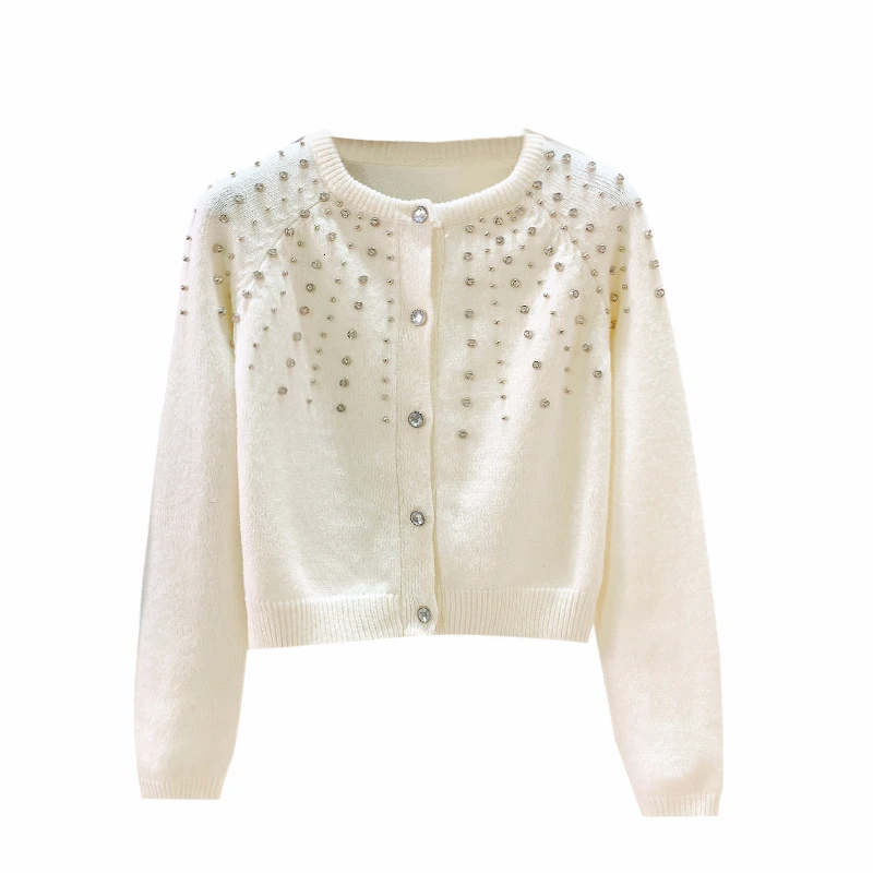 Diamonds beading cardigan women short knitted long sleeve sweater 2019 autumn and winter new arrival cardigans
Diamonds beading cardigan women short knitted long sleeve sweater 2019 autumn and winter new arrival cardigans