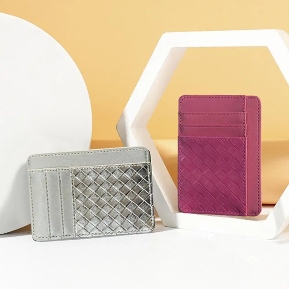 Тканый Кошелек из искусственной кожи для мужчин и женщин, кредитница, чехол для хранения монет
Тканый Кошелек из искусственной кожи для мужчин и женщин, кредитница, чехол для хранения монет