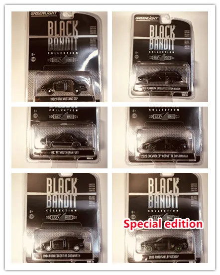Коллекция GreenLight 1/64 Black Bandit, модель автомобиля Ford Mustang Escort/Chevrolet Corvette/Plymouth Die Cast, Ограниченная Коллекция
Коллекция GreenLight 1/64 Black Bandit, модель автомобиля Ford Mustang Escort/Chevrolet Corvette/Plymouth Die Cast, Ограниченная Коллекция