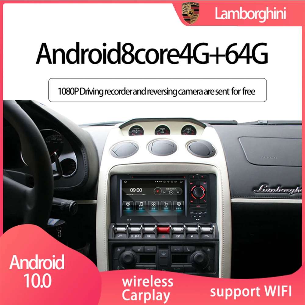 Hualingan For Lamborghini,7 inch Android car multimedia system MTK Core 4G internet 64G storage WIFI Carplay
Hualingan For Lamborghini,7 inch Android car multimedia system MTK Core 4G internet 64G storage WIFI Carplay