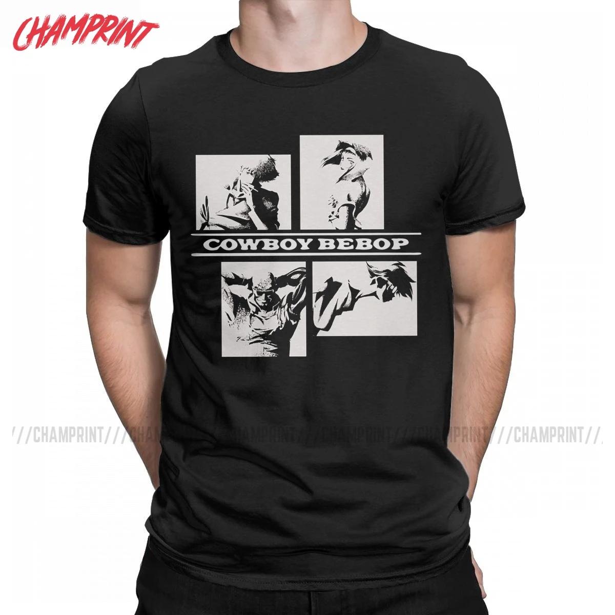 Cowboy Bebop Spike Spiegel T-Shirts for Men Faye Valentine Vintage Pure Cotton Tees Short Sleeve T Shirt Graphic Clothing
Cowboy Bebop Spike Spiegel T-Shirts for Men Faye Valentine Vintage Pure Cotton Tees Short Sleeve T Shirt Graphic Clothing